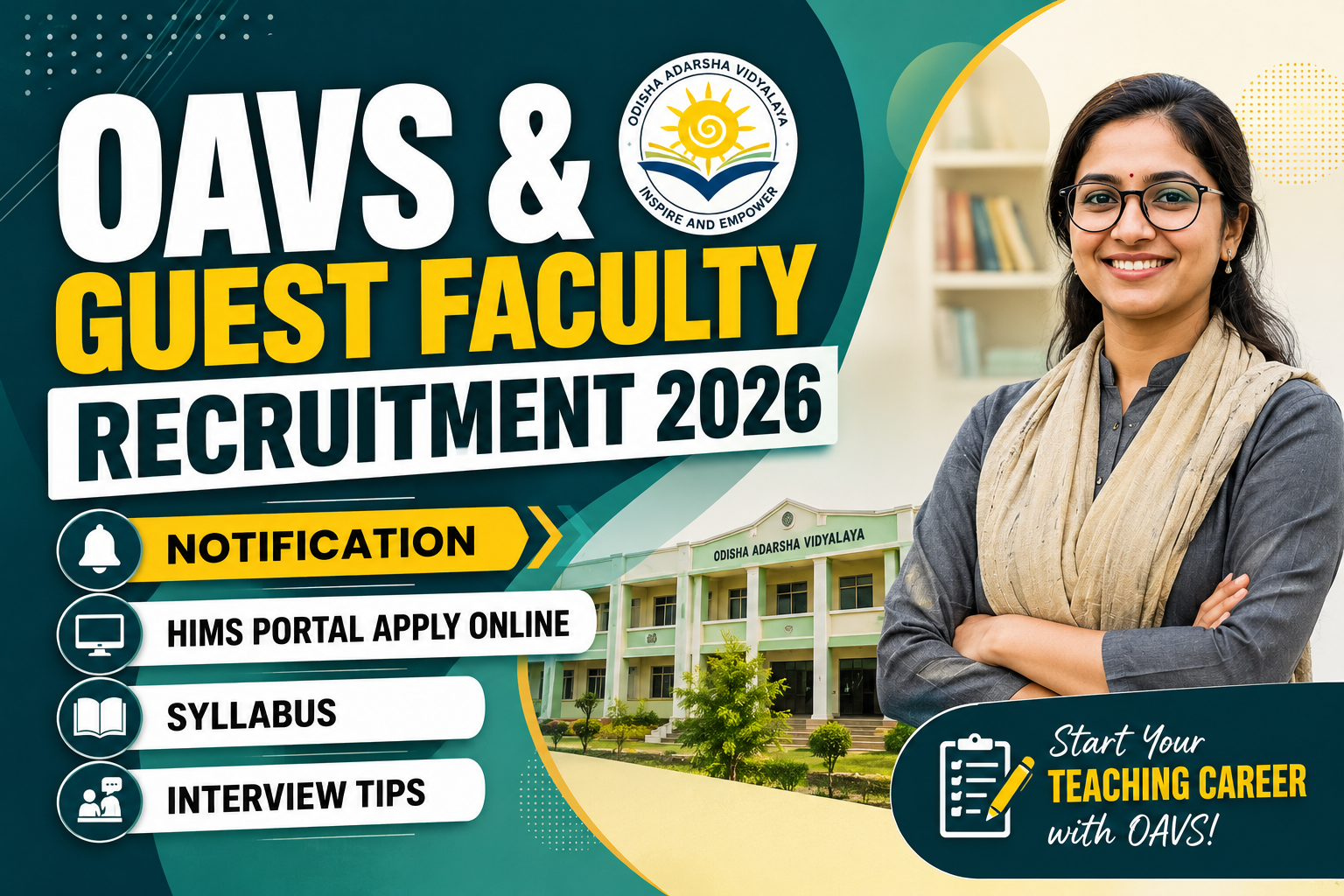 OAVS & Guest Faculty Recruitment 2026