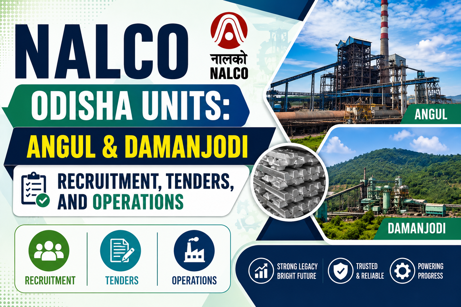 NALCO Odisha Units: Angul & Damanjodi Recruitment, Tenders, and Operations